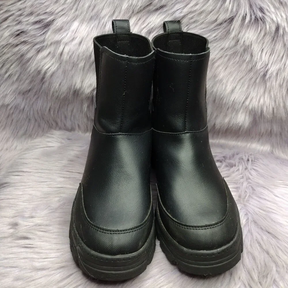 UGG Ashton Weatherized Chelsea Ankle Boot Waterproof 1174587K Black Kids 4